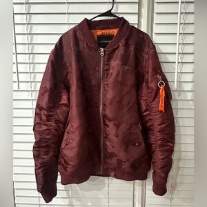 Everyone Loves A Victorious Burgundy Bomber Jacket With The Orange Tags! 🧡❤️🧡